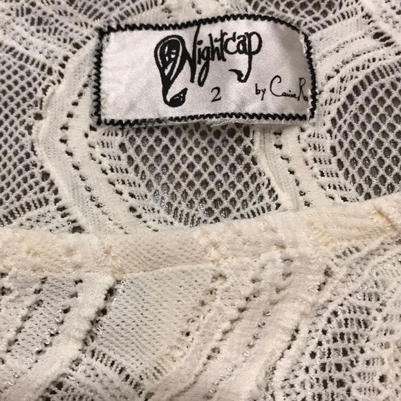 NWT NIGHTCAP lace bodycon dress CREAM Color - Picture 2 of 9